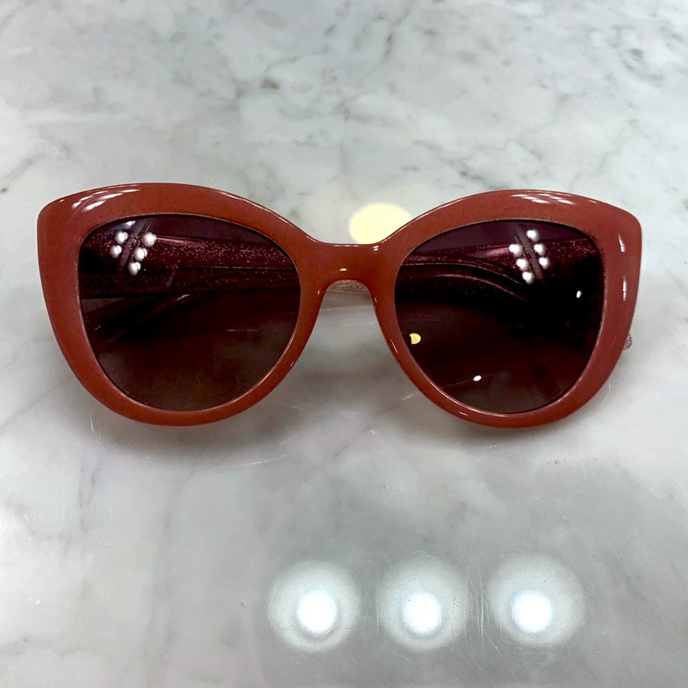 Kate Spade pink cat eye sparkle sunglasses